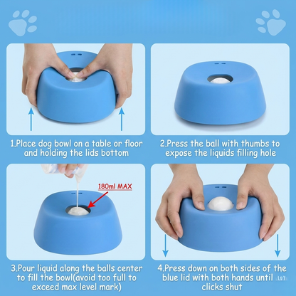 EasyPaw - Slow Feeder Dog Bowl for Liquid Treat