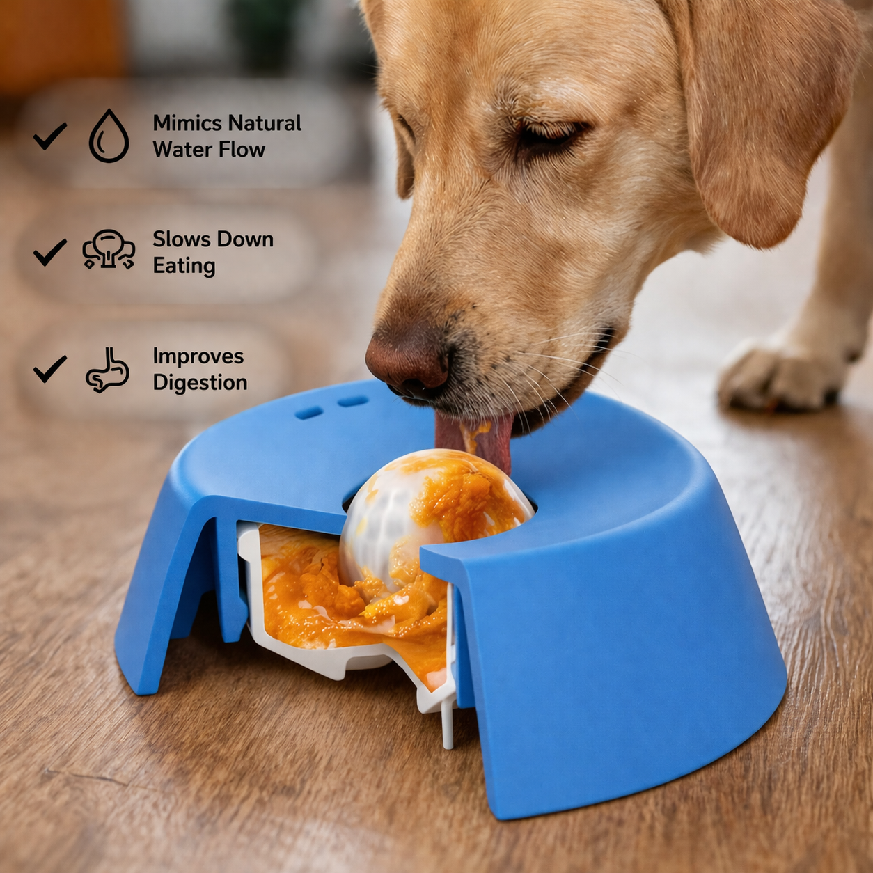 EasyPaw - Slow Feeder Dog Bowl for Liquid Treat