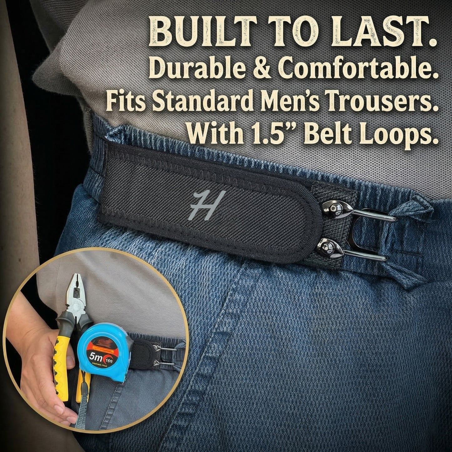 HardGrip - Metal Hook Elastic Belt