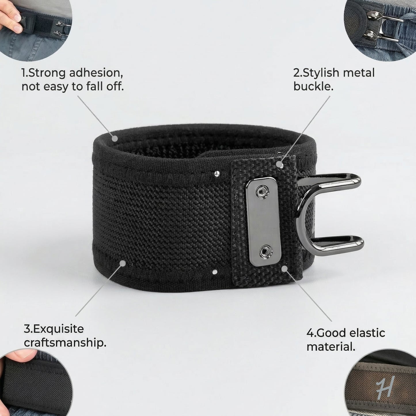 HardGrip - Metal Hook Elastic Belt